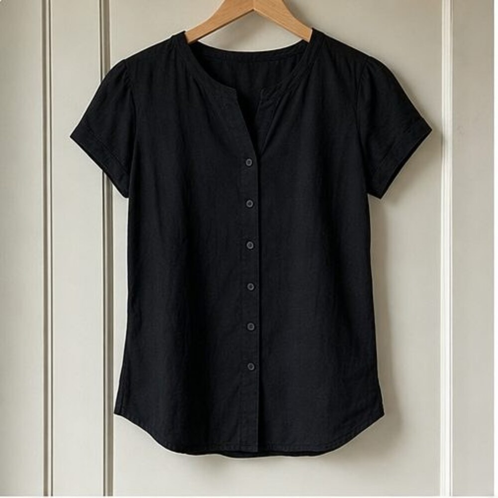 Black Lace Trim Top